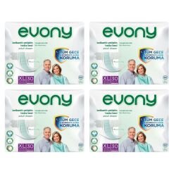 Evony Bel Bantlı Yetişkin Hasta Bezi XLarge 30'lu 4 Paket 120 Adet