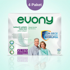 Evony XLarge Hasta bezi 4 Paket 4x30 120Adet