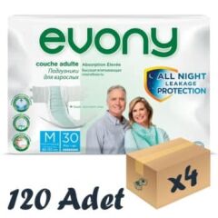 Evony Bel Bantlı Yetişkin Hasta Bezi Medıum 30'lu 4 Paket 120 Adet