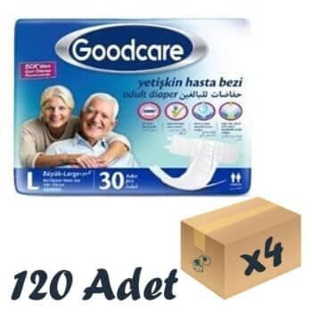 Goodcare Bel Bantlı Yetişkin Hasta Bezi Large 30'lu 4 Paket 120 Adet