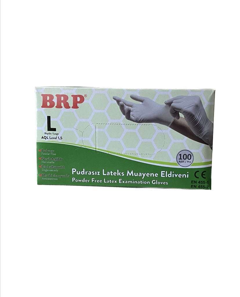 BRP LATEKS PUDRASIZ ELDİVEN LARGE 100 lü 20 Kutu (Koli)