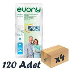 Evony Emici Külot Yetişkin Hasta Bezi Medium 30 Lu 4 Paket