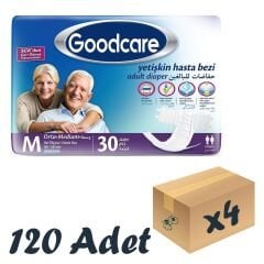 Goodcare Belbantlı Hasta Bezi Orta Beden (M) – 120 Adet Ekonomik Paket