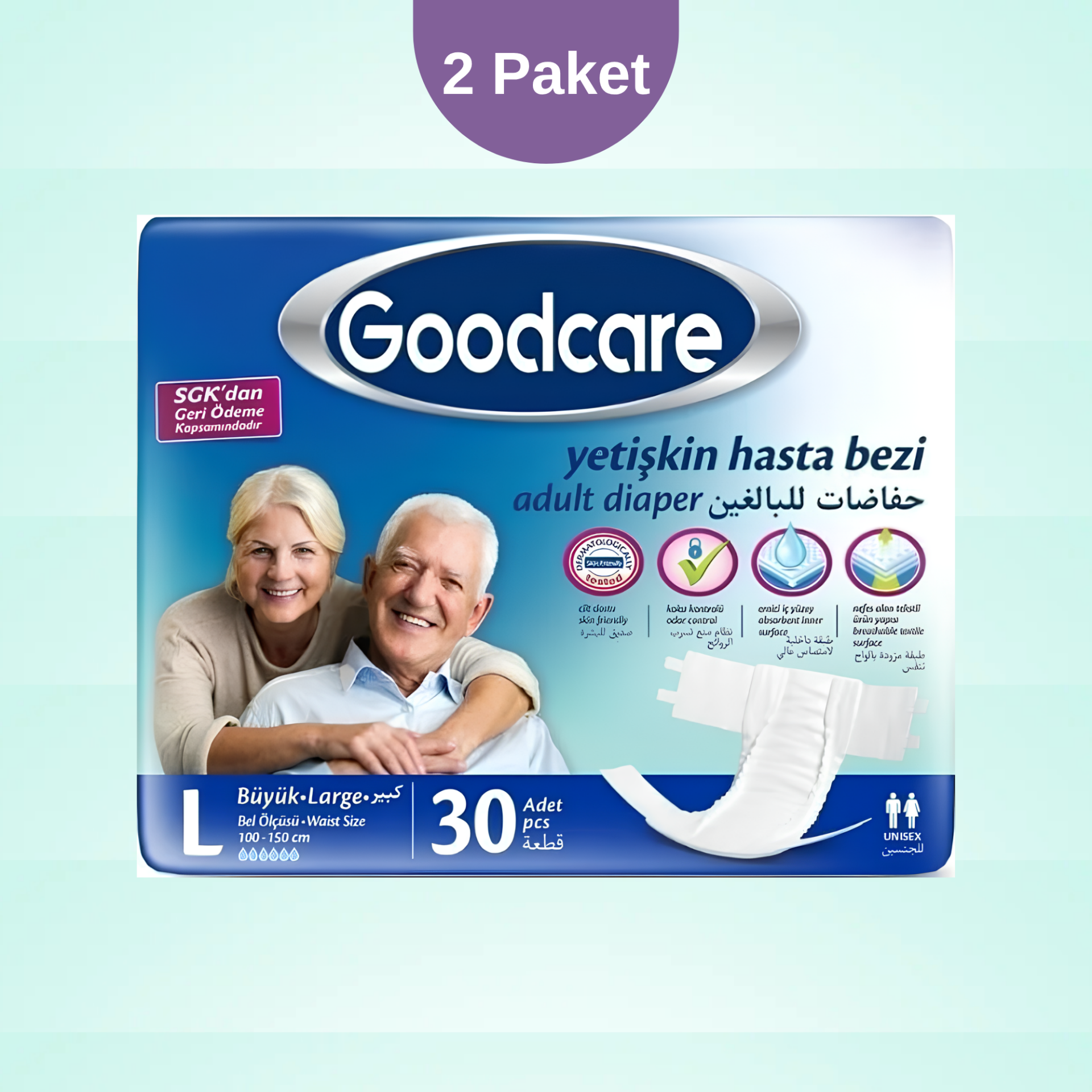 Goodcare Large Hasta Bezi 2 Paket 2x30 60Adet