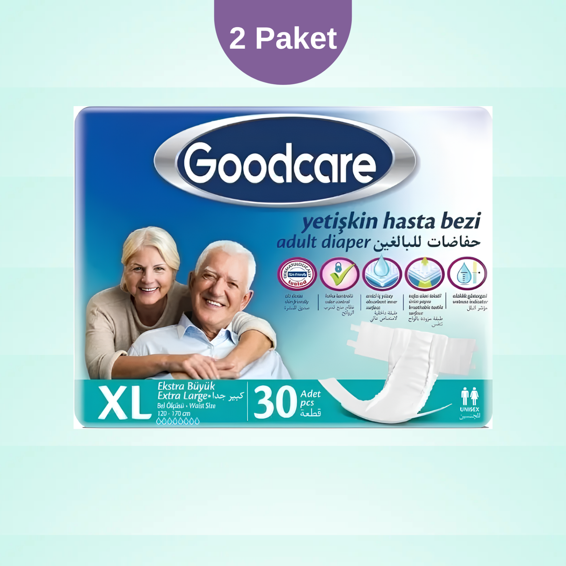 Goodcare XLarge Hasta Bezi 2 Paket 2x30 60Adet