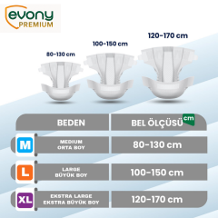Evony Premium Medium Hasta Bezi 8 Paket 8x30 240 Adet